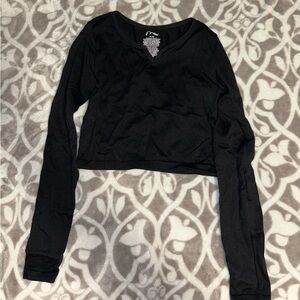 Art Class Black Long Sleeve Women's Top